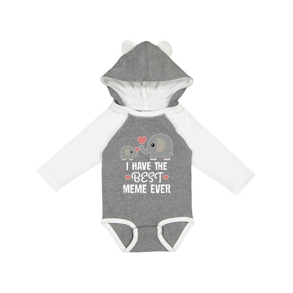 Inktastic Best Meme Ever Grandchild Boys or Girls Long Sleeve Baby Bodysuit
