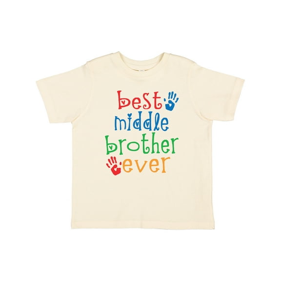 Inktastic Best Middle Brother Ever Little Boy Boys Toddler T-Shirt