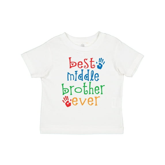 Inktastic Best Middle Brother Ever Little Boy Boys Toddler T-Shirt