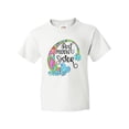 thumbnail image 1 of Inktastic Best Middle Sister Colorful Rainbow Swirls Youth T-Shirt, 1 of 5