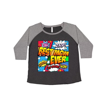 Inktastic Best Mom Ever Comic Book Women's Plus Size T-Shirt