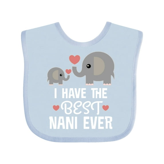 Inktastic Best Nani Ever Grandchild Boys or Girls Baby Bib