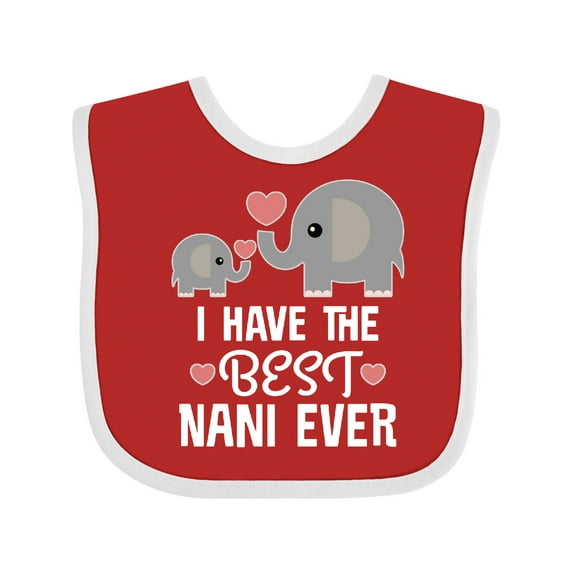 Inktastic Best Nani Ever Grandchild Boys or Girls Baby Bib