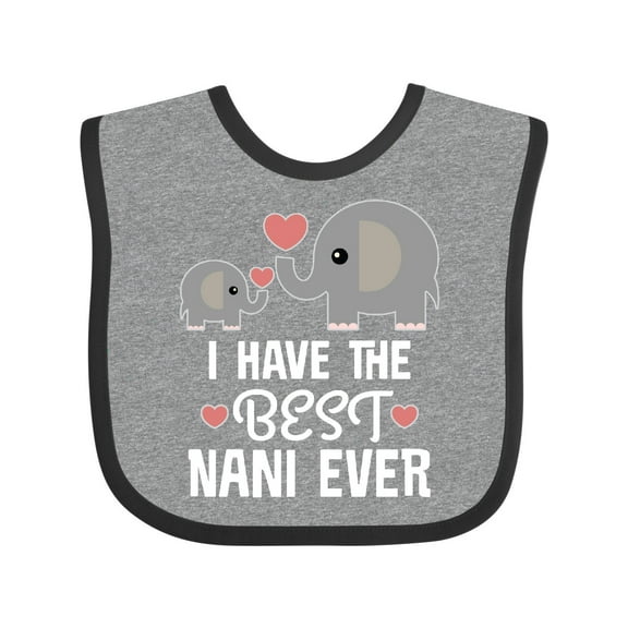 Inktastic Best Nani Ever Grandchild Boys or Girls Baby Bib