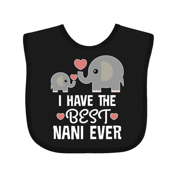 Inktastic Best Nani Ever Grandchild Boys or Girls Baby Bib