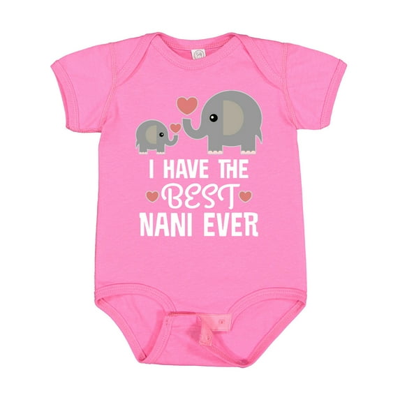 Inktastic Best Nani Ever Grandchild Boys or Girls Baby Bodysuit