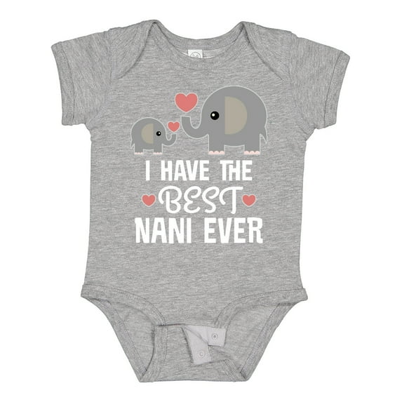 Inktastic Best Nani Ever Grandchild Boys or Girls Baby Bodysuit