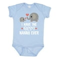 thumbnail image 1 of Inktastic Best Nanny Ever Grandchild Boys or Girls Baby Bodysuit, 1 of 5