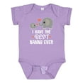thumbnail image 1 of Inktastic Best Nanny Ever Grandchild Boys or Girls Baby Bodysuit, 1 of 5
