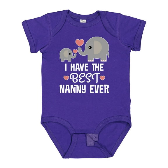 Inktastic Best Nanny Ever Grandchild Boys or Girls Baby Bodysuit