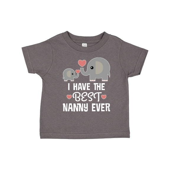 Inktastic Best Nanny Ever Grandchild Boys or Girls Toddler T-Shirt