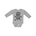thumbnail image 1 of Inktastic Best Nephew Ever from Aunt Boys Long Sleeve Baby Bodysuit, 1 of 5