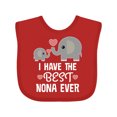thumbnail image 1 of Inktastic Best Nona Ever Grandchild Boys or Girls Baby Bib, 1 of 4