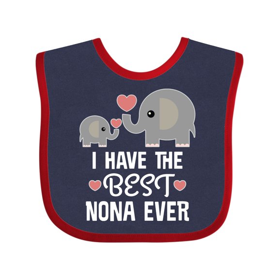 Inktastic Best Nona Ever Grandchild Boys or Girls Baby Bib