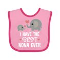 thumbnail image 1 of Inktastic Best Nona Ever Grandchild Boys or Girls Baby Bib, 1 of 4