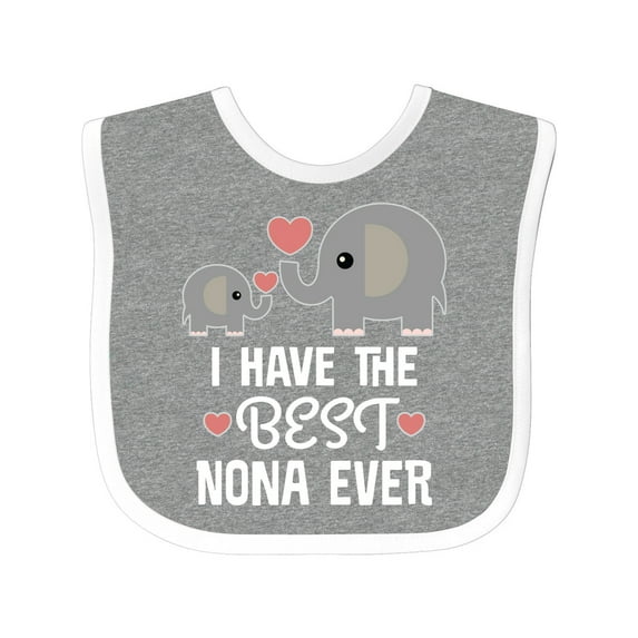 Inktastic Best Nona Ever Grandchild Boys or Girls Baby Bib