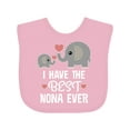 thumbnail image 1 of Inktastic Best Nona Ever Grandchild Boys or Girls Baby Bib, 1 of 4