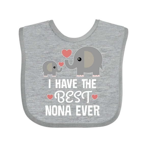 Inktastic Best Nona Ever Grandchild Boys or Girls Baby Bib