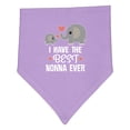thumbnail image 1 of Inktastic Best Nonna Ever Grandchild Baby Bandana Bib, 1 of 4