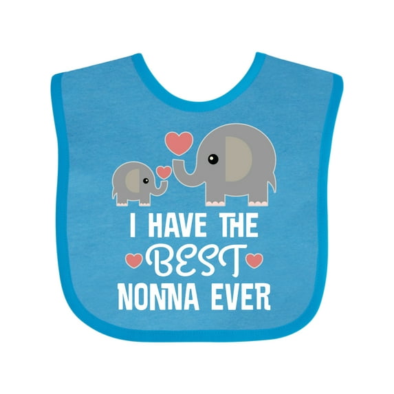 Inktastic Best Nonna Ever Grandchild Boys or Girls Baby Bib