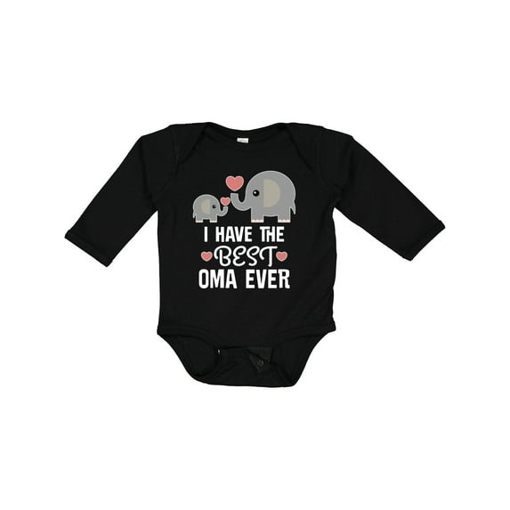 Inktastic Best Oma Ever Grandchild Boys or Girls Long Sleeve Baby Bodysuit