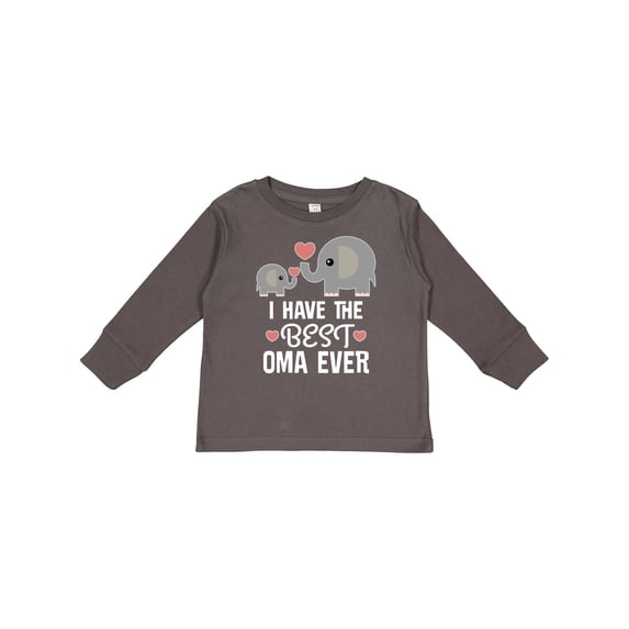 Inktastic Best Oma Ever Grandchild Boys or Girls Long Sleeve Toddler T-Shirt