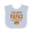 thumbnail image 1 of Inktastic Best Papas Make Pancakes Boys Baby Bib, 1 of 4
