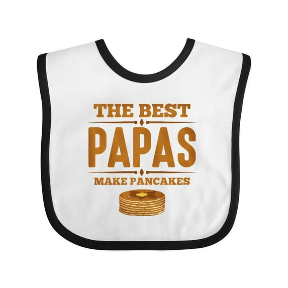Inktastic Best Papas Make Pancakes Boys Baby Bib