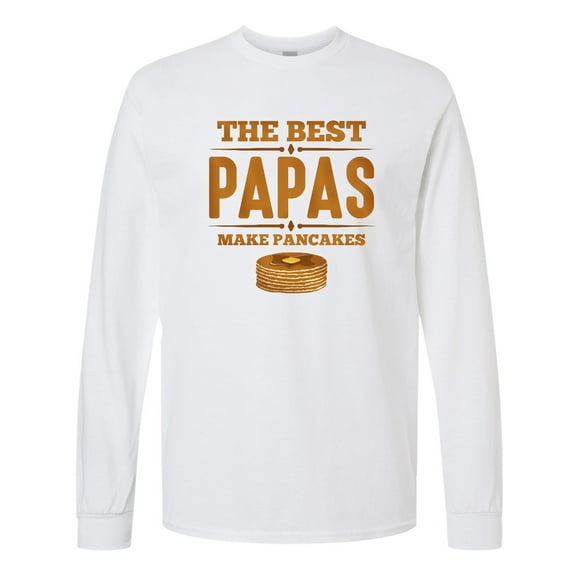 Inktastic Best Papas Make Pancakes Long Sleeve T-Shirt
