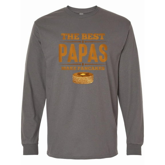 Inktastic Best Papas Make Pancakes Long Sleeve T-Shirt