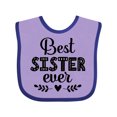 thumbnail image 1 of Inktastic Best Sister Ever Gift Girls Baby Bib, 1 of 4