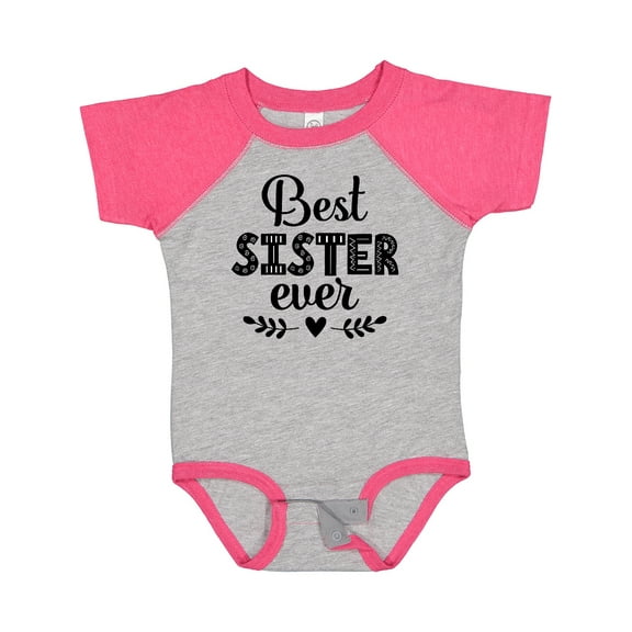 Inktastic Best Sister Ever Gift Girls Baby Bodysuit