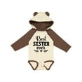 thumbnail image 1 of Inktastic Best Sister Ever Gift Girls Long Sleeve Baby Bodysuit, 1 of 5