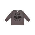 thumbnail image 1 of Inktastic Best Sister Ever Gift Girls Long Sleeve Toddler T-Shirt, 1 of 5