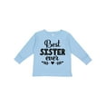 thumbnail image 1 of Inktastic Best Sister Ever Gift Girls Long Sleeve Toddler T-Shirt, 1 of 5