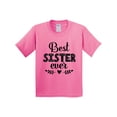 thumbnail image 1 of Inktastic Best Sister Ever Youth T-Shirt, 1 of 5