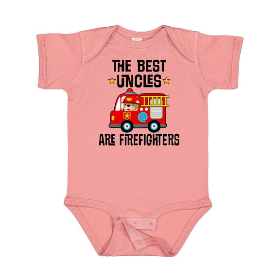 Inktastic Best Uncles Are Firefighters Boys or Girls Baby Bodysuit
