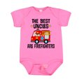 thumbnail image 1 of Inktastic Best Uncles Are Firefighters Boys or Girls Baby Bodysuit, 1 of 5
