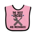 thumbnail image 1 of Inktastic Best Uncles Are Mechanics Boys or Girls Baby Bib, 1 of 4