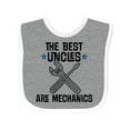 thumbnail image 1 of Inktastic Best Uncles Are Mechanics Boys or Girls Baby Bib, 1 of 4