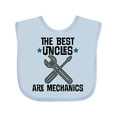 thumbnail image 1 of Inktastic Best Uncles Are Mechanics Boys or Girls Baby Bib, 1 of 4