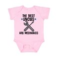 thumbnail image 1 of Inktastic Best Uncles Are Mechanics Boys or Girls Baby Bodysuit, 1 of 5