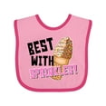thumbnail image 1 of Inktastic Best with Sprinkles Ice Cream Twist Cone Boys or Girls Baby Bib, 1 of 4