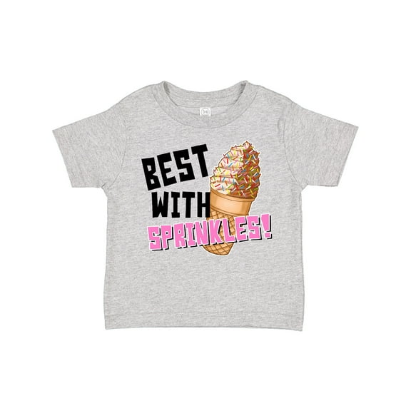Inktastic Best with Sprinkles Ice Cream Twist Cone Boys or Girls Toddler T-Shirt
