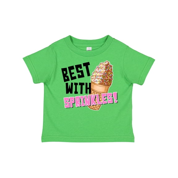Inktastic Best with Sprinkles Ice Cream Twist Cone Boys or Girls Toddler T-Shirt