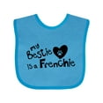 thumbnail image 1 of Inktastic Bestie Frenchie Boys or Girls Baby Bib, 1 of 4