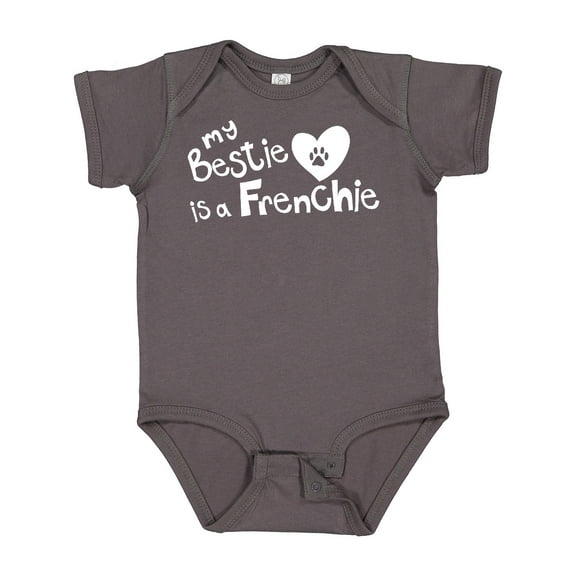 Inktastic Bestie Frenchie Boys or Girls Baby Bodysuit
