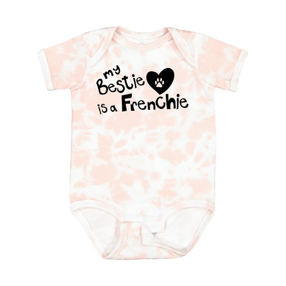 Inktastic Bestie Frenchie Boys or Girls Baby Bodysuit