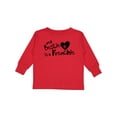 thumbnail image 1 of Inktastic Bestie Frenchie Boys or Girls Long Sleeve Toddler T-Shirt, 1 of 5