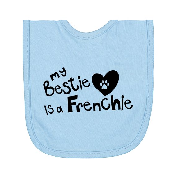 Inktastic Bestie Frenchie Newborn Bib